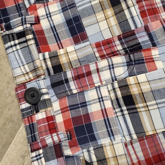 Ann Taylor Loft Plaid Patchwork Mini Skirt - Picture 4 of 9